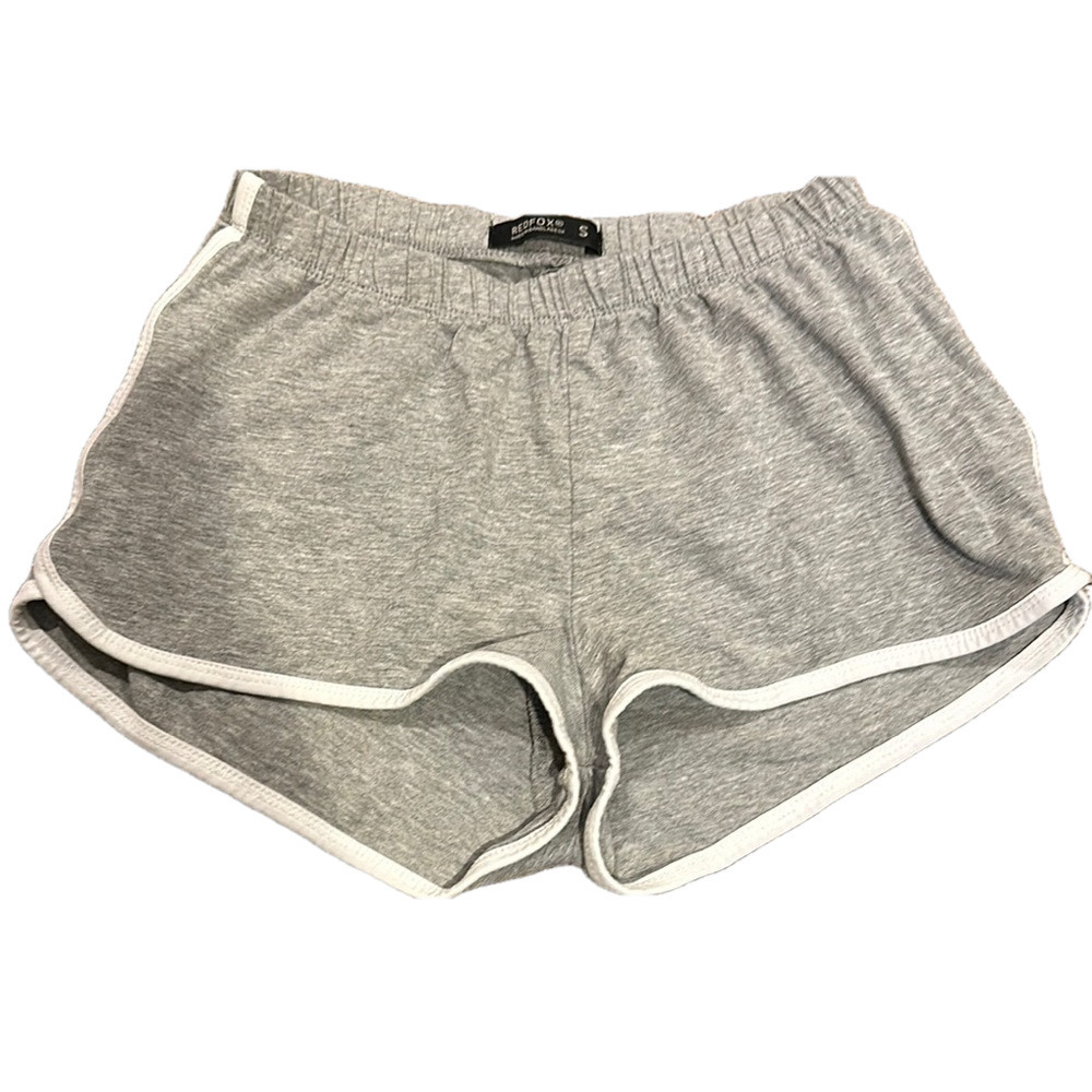 WHITE AND GRAY CLASSIC RED FOX SHORTS